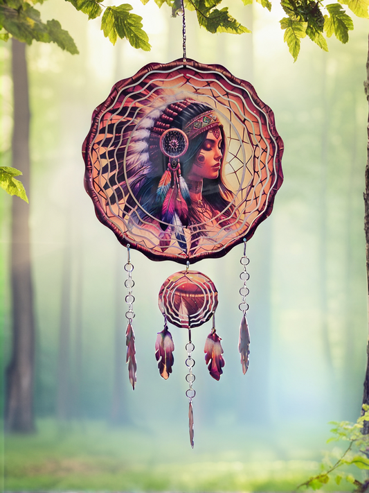 Native American Wind Spiner